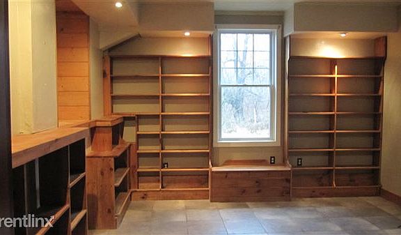 Office with Built-In Shelves