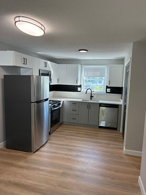 All new kitchen cabinets,appliances and vinyl flooring,beautiful!!