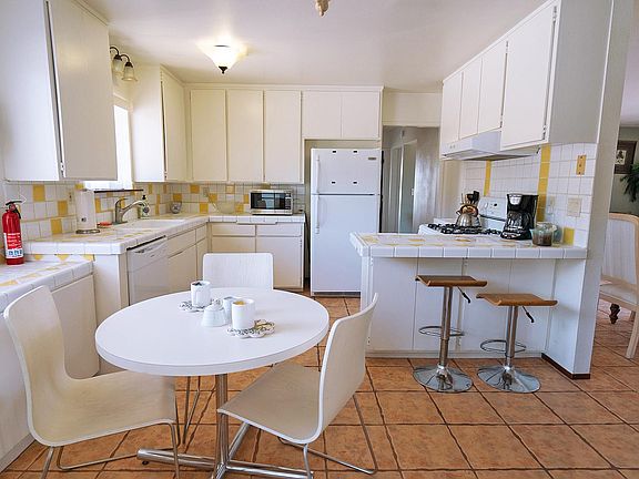 Kitchen and living room view