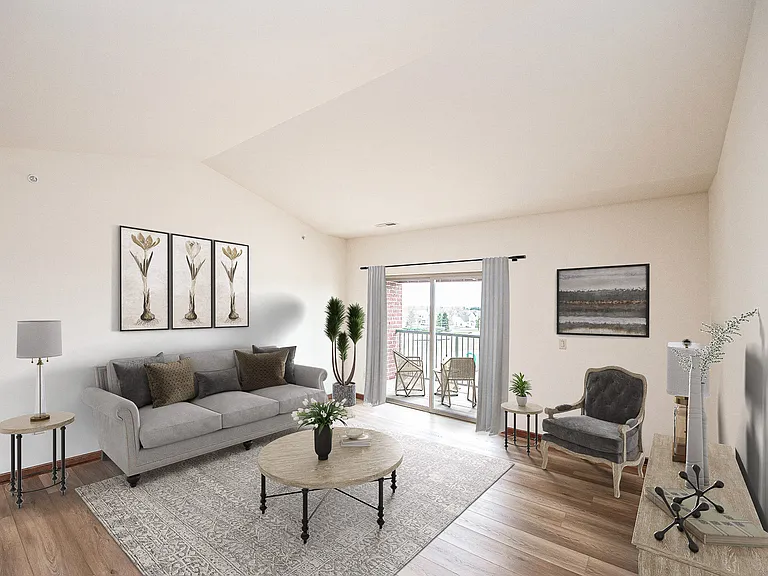 Relax and enjoy your living room with outdoor balcony.