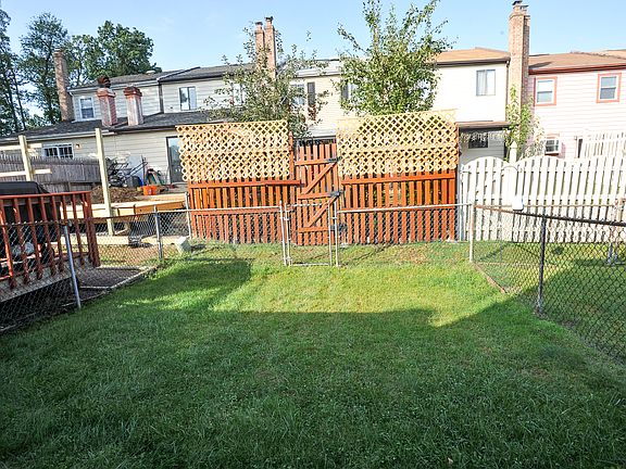 Fenced in back yard