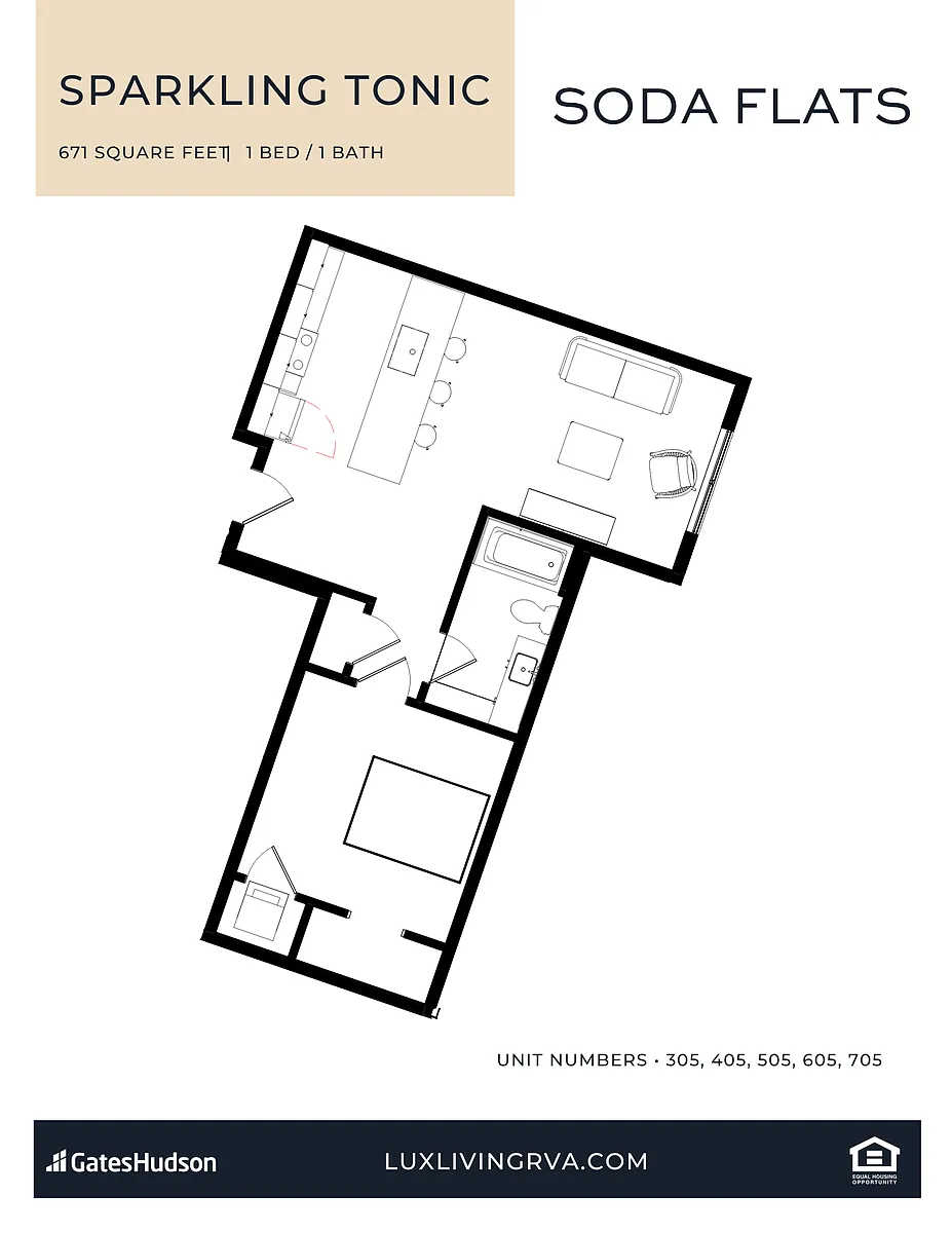 Floor plan Sparkling Tonic
