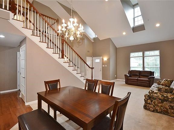 Dining room and living room view