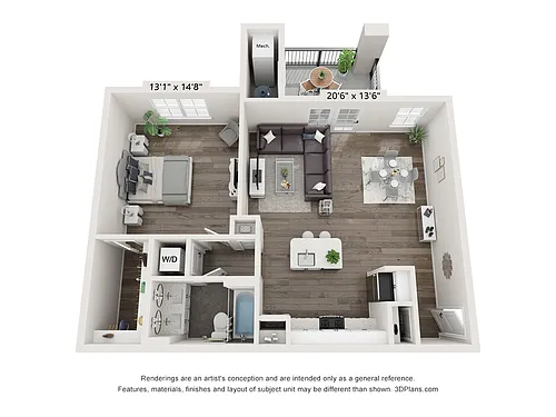 Floor plan 1BD