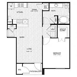 Floor plan A2 - Harbor Shores I
