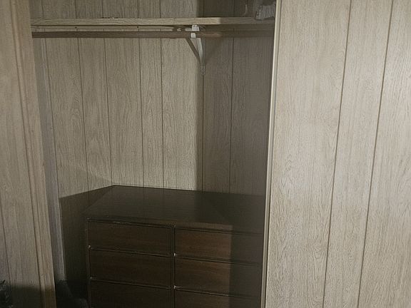 Spacious closet we put the dresser in it but you can set up your room how you want it