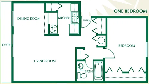 Floor plan 1-Bed