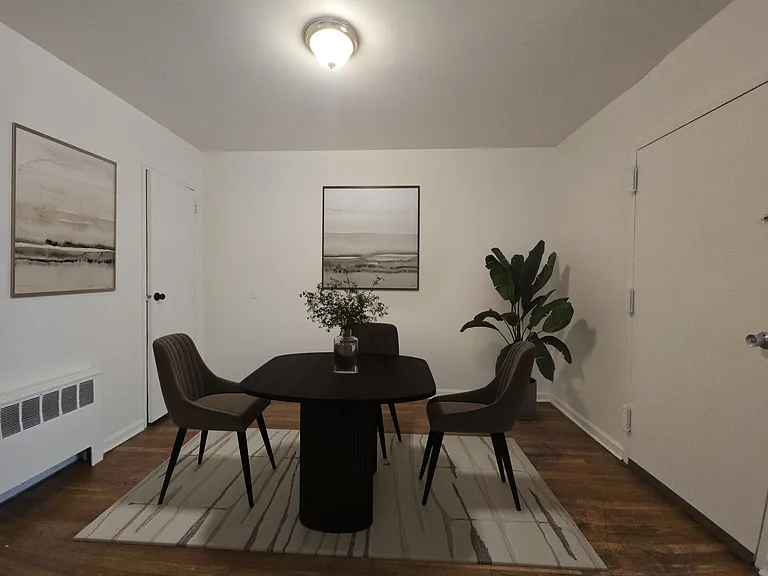 Dining room space.