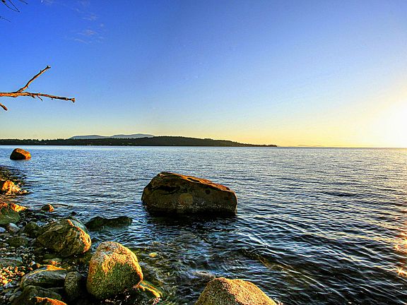 Private Beach facing Lummi