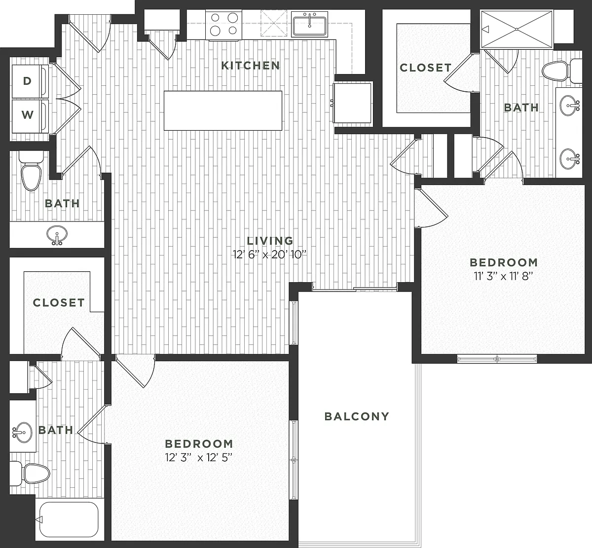 Floor plan 2C