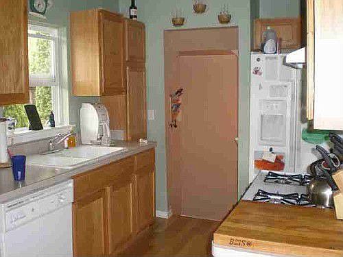 Kitchen and side entrance