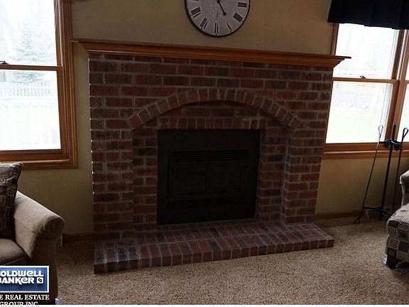 Brick Gas Fireplace
