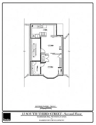 Floor plan SOMA II 13S- 201 - 1 Bedroom - 1 Bathroom