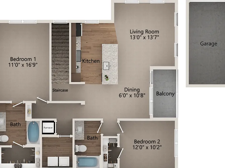 B6-G floor plan The Landing at Tiffany Springs