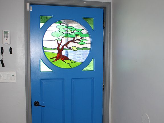 Custom Stained Glass Entry