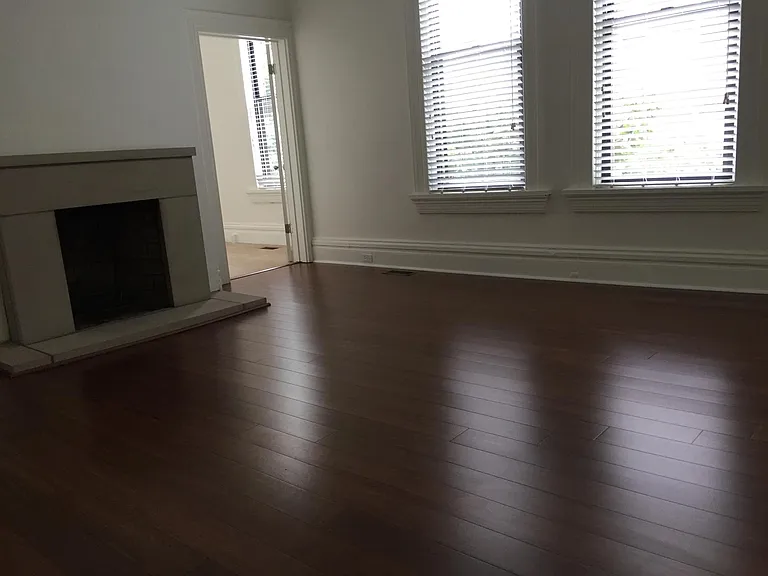 Living room with fireplace