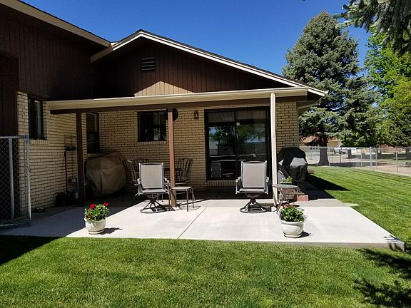 Covered patio on east side