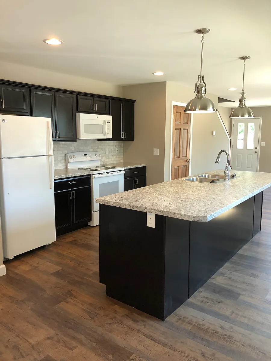 Kitchen and Island - 209 Tolle Ln #A