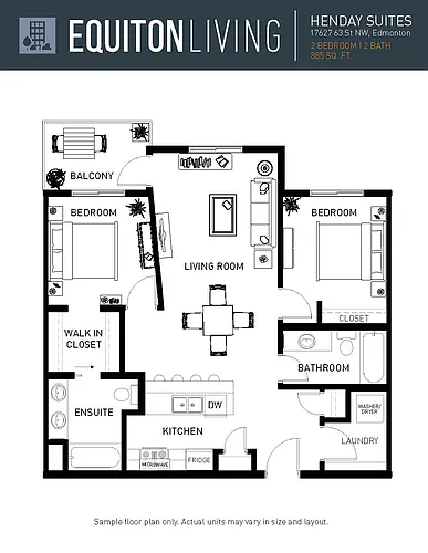 Floor plan 2 Bedroom
