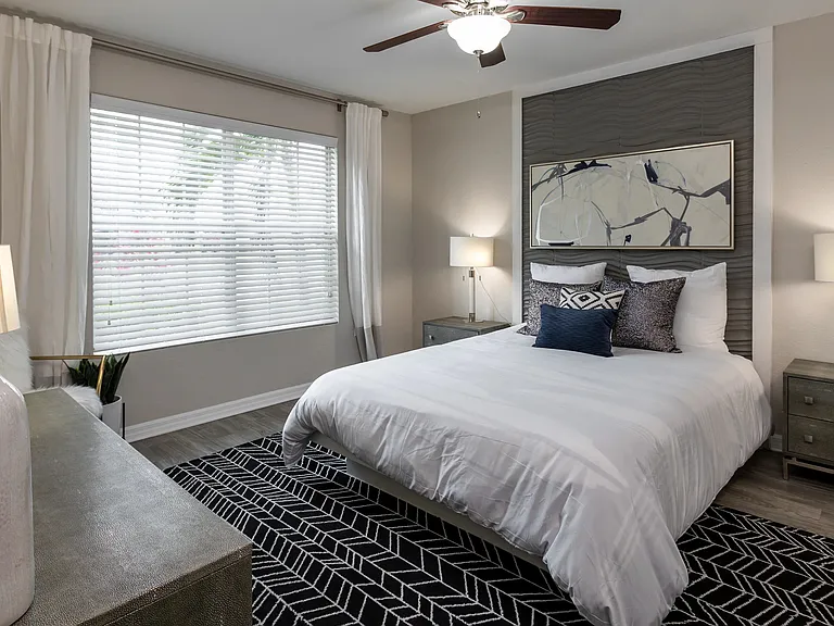 Immerse yourself in the inviting ambiance of our generously sized bedroomsa canvas for personalization.