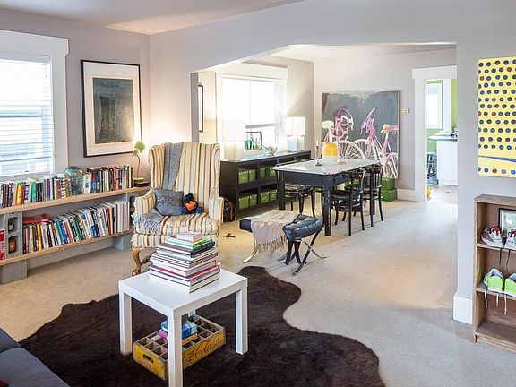View as one enters the home. Living/Dining is one great room