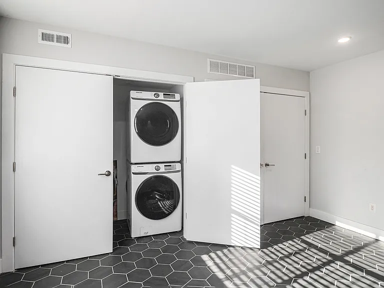 Washer and Dryer located in basement