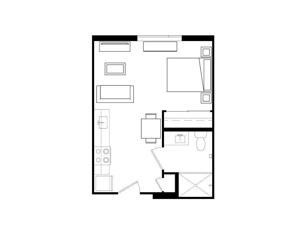 Floor plan Studio