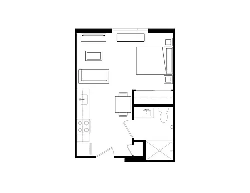 Floor plan Studio