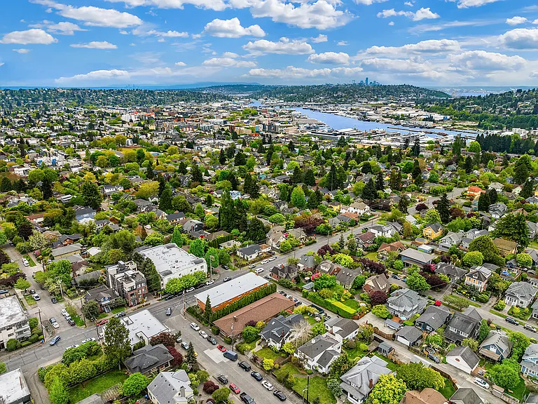 Aerial looking southeast