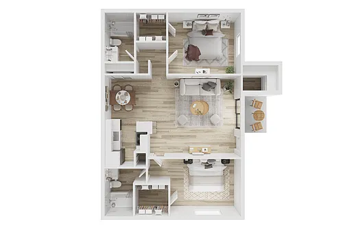 Floor plan 2x2 Large Platinum
