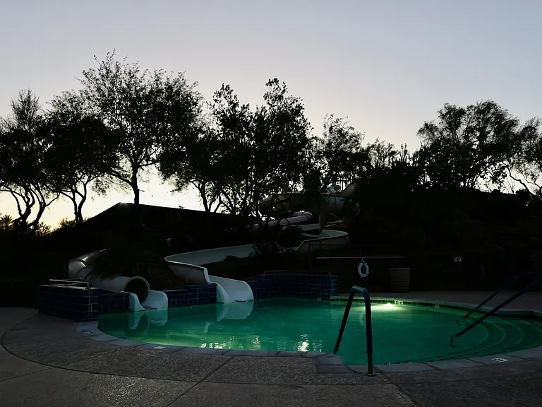 Water Slide splash area.