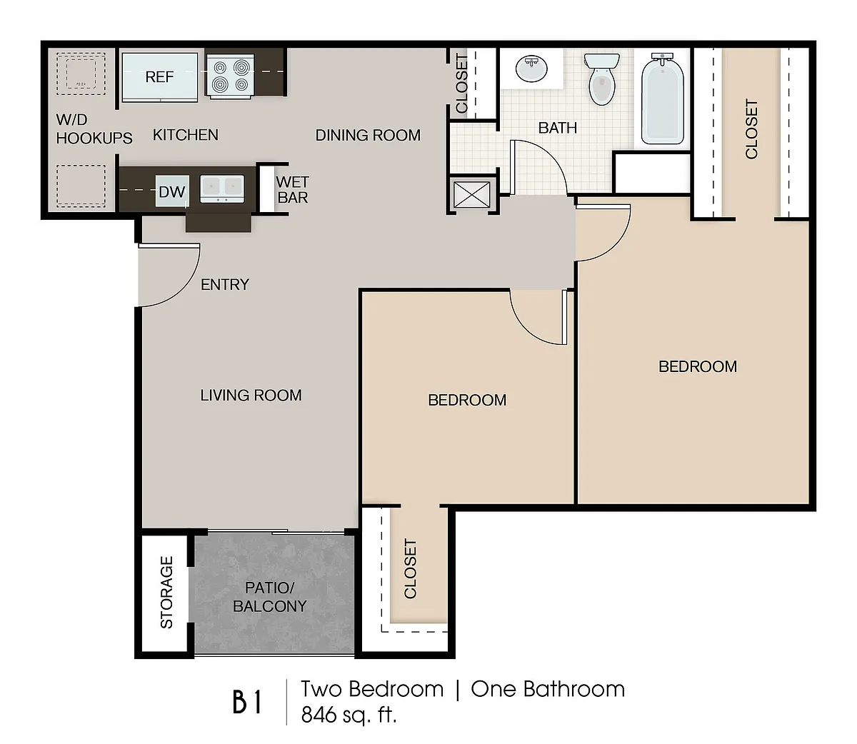 Floor plan B1