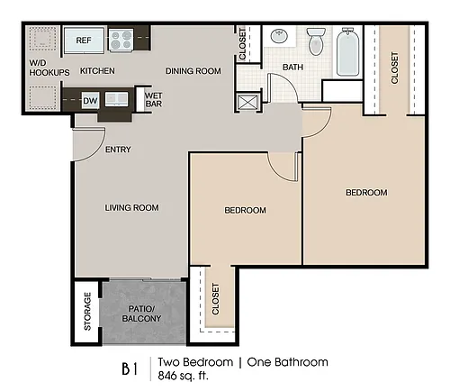 Floor plan B1