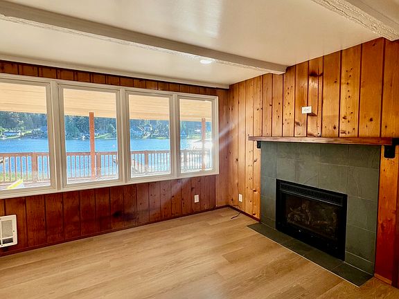 Living Room with new Gas insert fire place