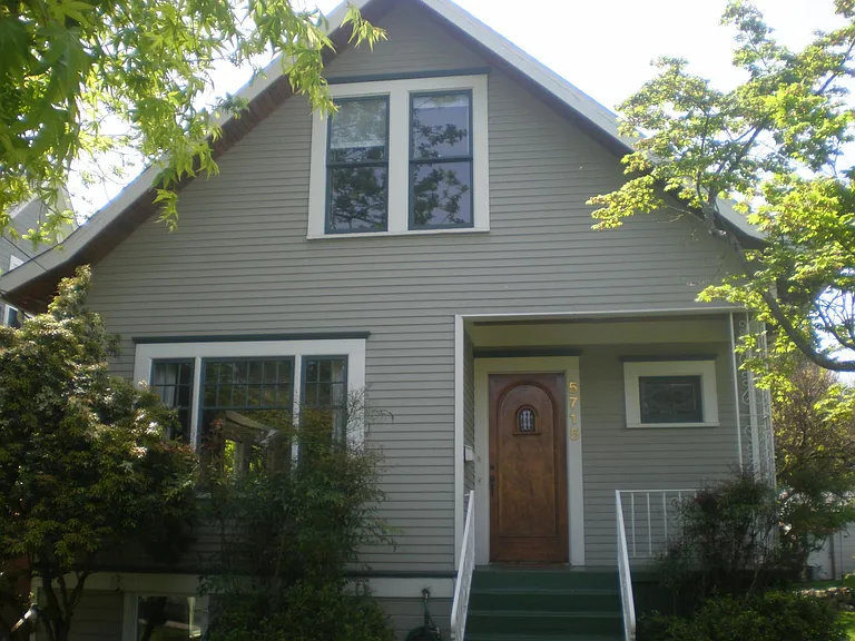 front of the house