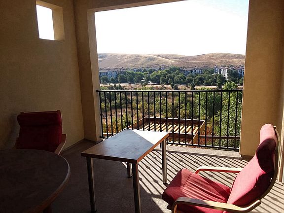 spacious balcony with view