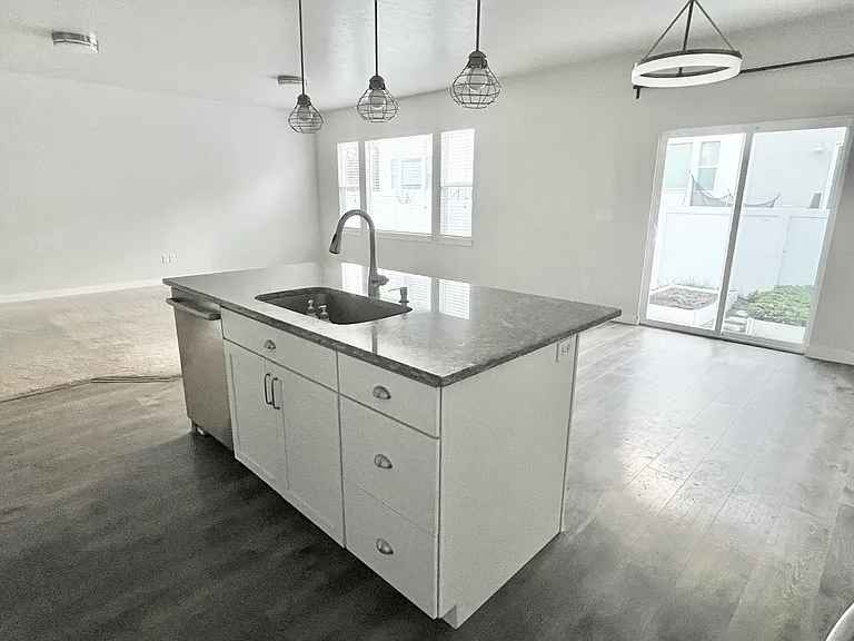 Living Room, Kitchen, and Dining Area
