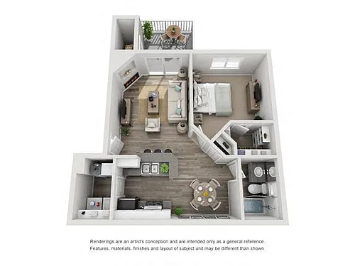 Floor plan One Bedroom