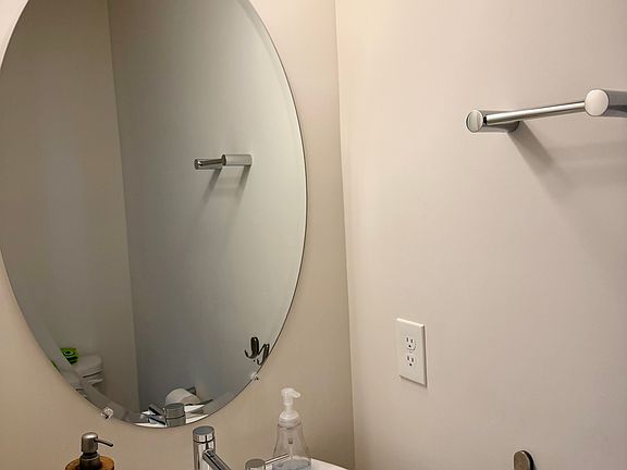 Main living level powder room