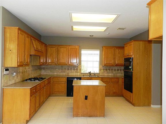 Open island kitchen with lot
