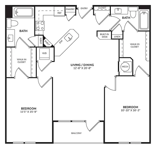 Floor plan B16