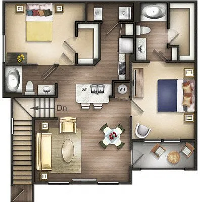 Floor plan B1U The Eddleman