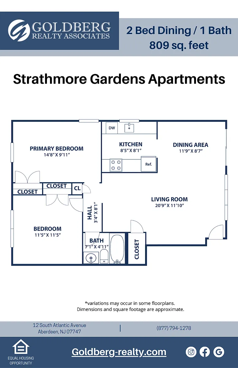 Floor plan Two Bedroom