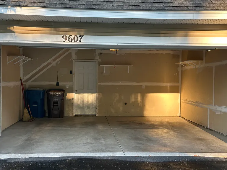 2 car garage with hose connection.
