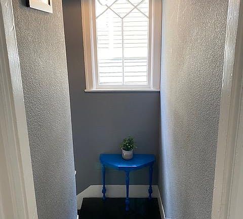 Landing as you turn the corner to enter your apartment
