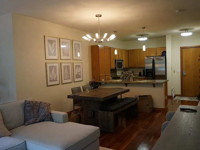 Reverse view of main room looking towards the front door
