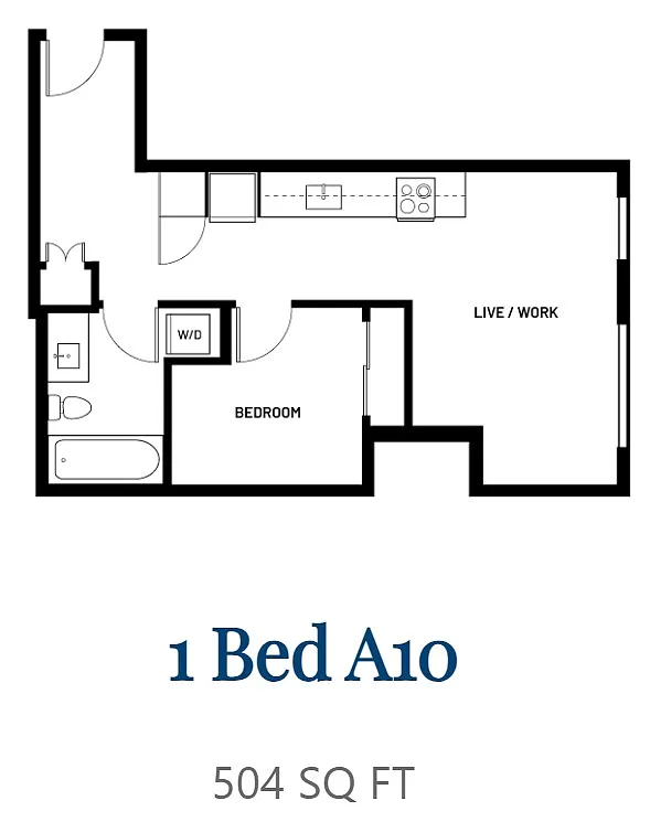 Floor plan 1 Bed A10