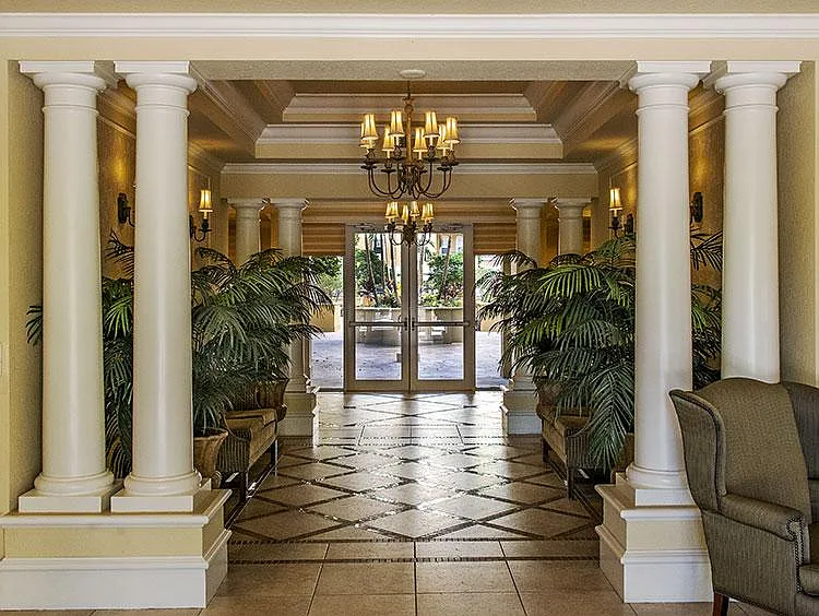 Entrance looking at the courtyard