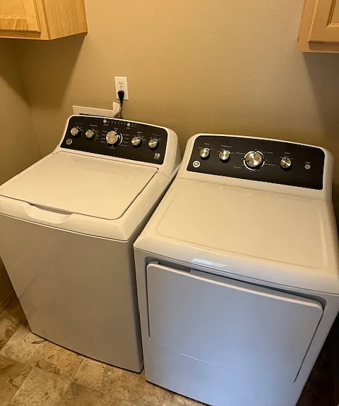 Brand new full size washer and dryer included