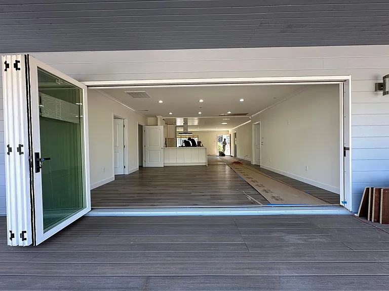 complete indoor outdoor space including a spacious covered patio